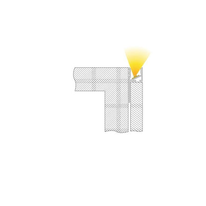 Deko-Light Fliesen-Profil Abschluss EA-03-12  Weiß lackiert