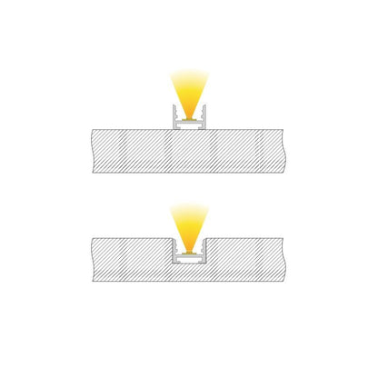 Deko-Light Nuten-Profil, U-hoch AU-10-12  Silber eloxiert