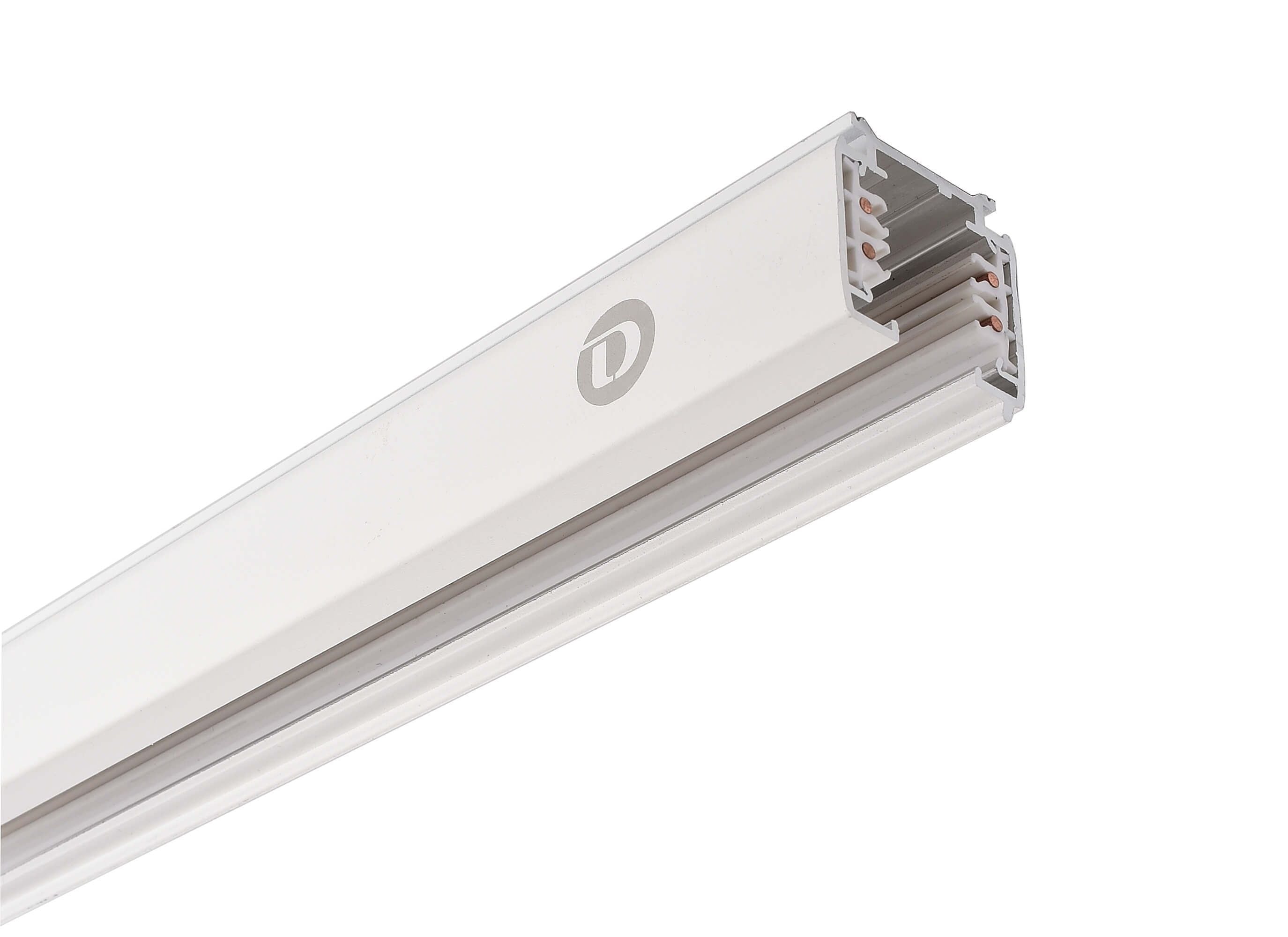 Deko-Light D Line Aufbaustromschiene 1m  Verkehrsweiß RAL 9016