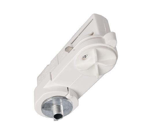 Deko-Light D Line 3-Phasen Adapter für Leuchtenmontage  Verkehrsweiß RAL 9016