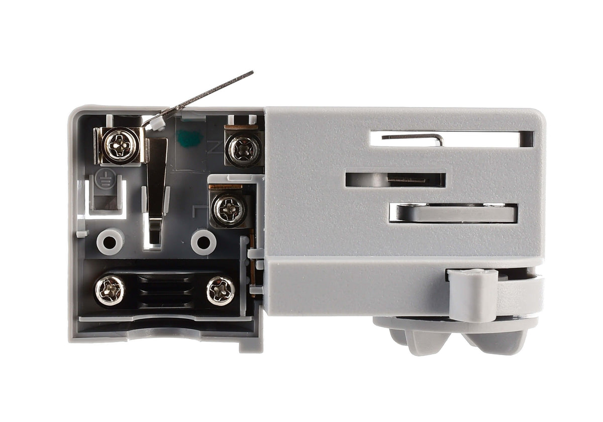 Deko-Light D Line 3-Phasen Adapter für Leuchtenmontage  Fenstergrau RAL 7040