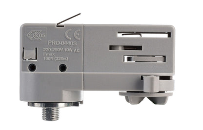 Deko-Light D Line 3-Phasen Adapter für Leuchtenmontage  Fenstergrau RAL 7040