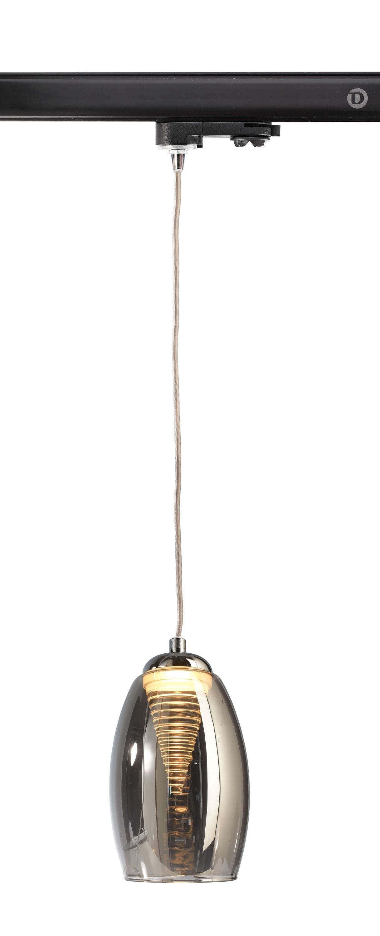 Deko-Light D Line 3-Phasen Adapter für Leuchtenmontage  Graphitschwarz RAL 9011