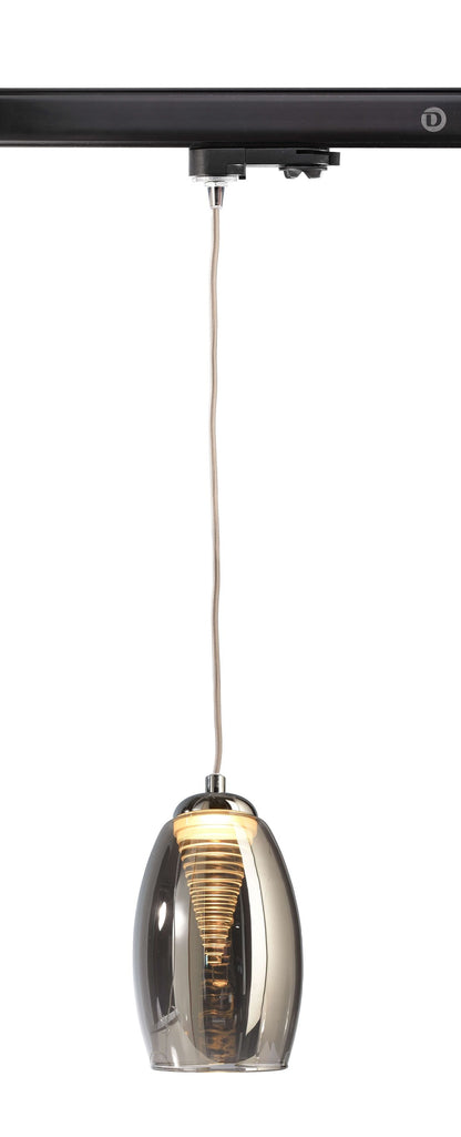 Deko-Light D Line 3-Phasen Adapter für Leuchtenmontage  Graphitschwarz RAL 9011