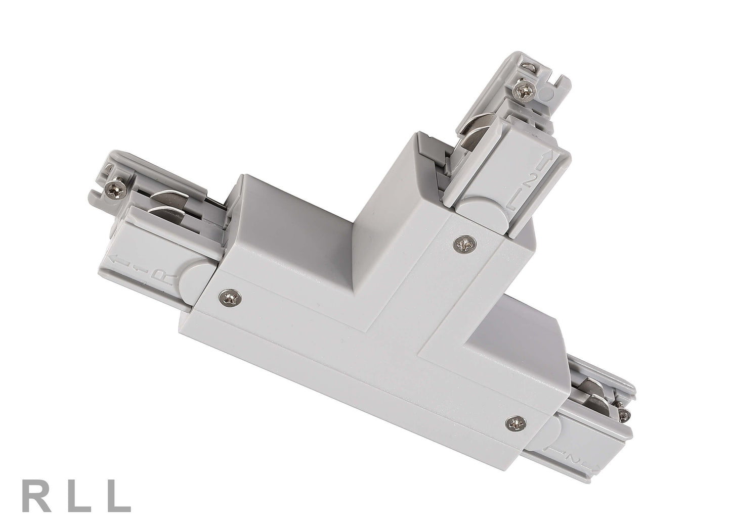 Deko-Light D Line T-Verbinder links-links-rechts mit Wechselmechanik  Fenstergrau RAL 7040