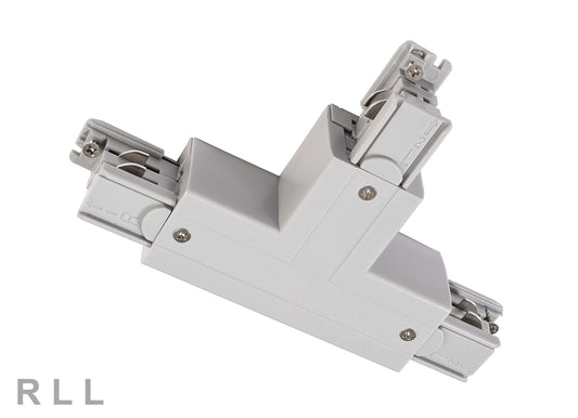Deko-Light D Line T-Verbinder links-links-rechts mit Wechselmechanik  Fenstergrau RAL 7040