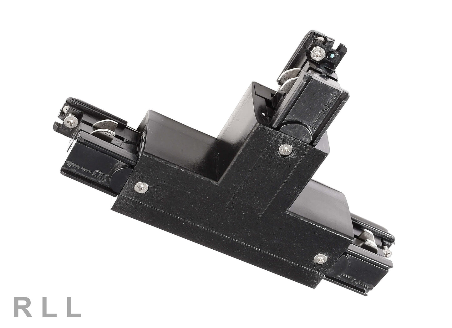 Deko-Light D Line T-Verbinder links-links-rechts mit Wechselmechanik  Graphitschwarz RAL 9011