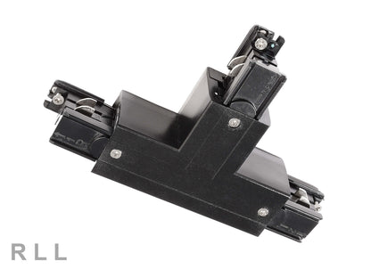 Deko-Light D Line T-Verbinder links-links-rechts mit Wechselmechanik  Graphitschwarz RAL 9011