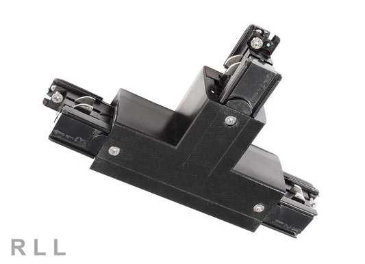 Deko-Light D Line T-Verbinder links-links-rechts mit Wechselmechanik  Graphitschwarz RAL 9011