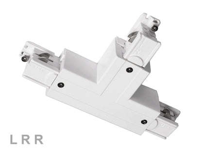 Deko-Light D Line T-Verbinder rechts-rechts-links mit Wechselmechanik  Verkehrsweiß RAL 9016