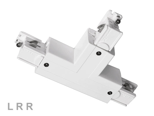 Deko-Light D Line T-Verbinder rechts-rechts-links mit Wechselmechanik  Verkehrsweiß RAL 9016