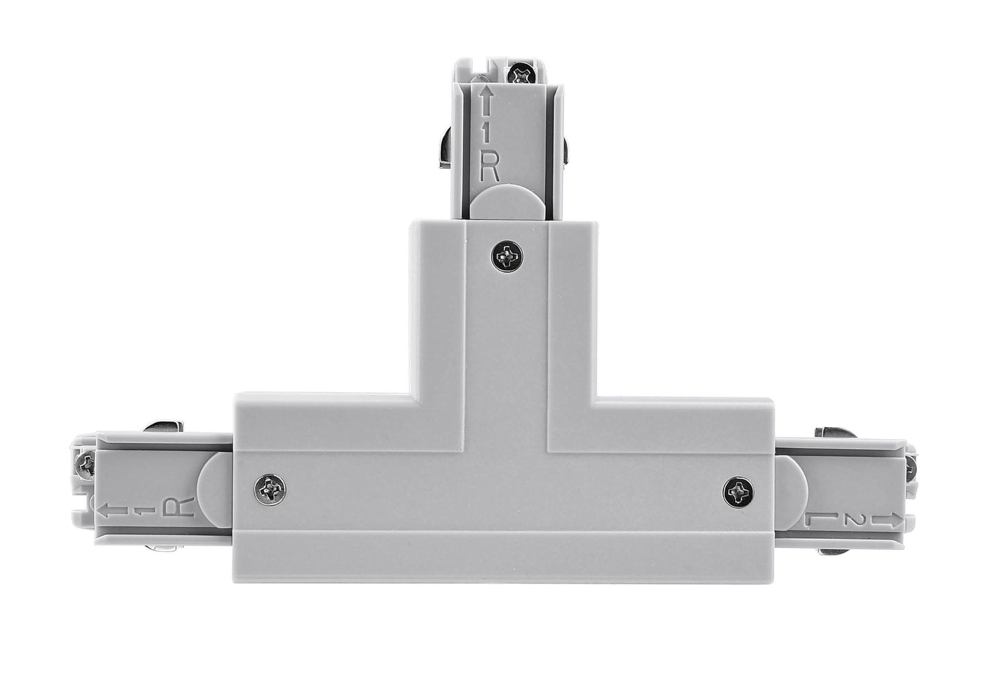 Deko-Light D Line T-Verbinder rechts-rechts-links mit Wechselmechanik  Fenstergrau RAL 7040