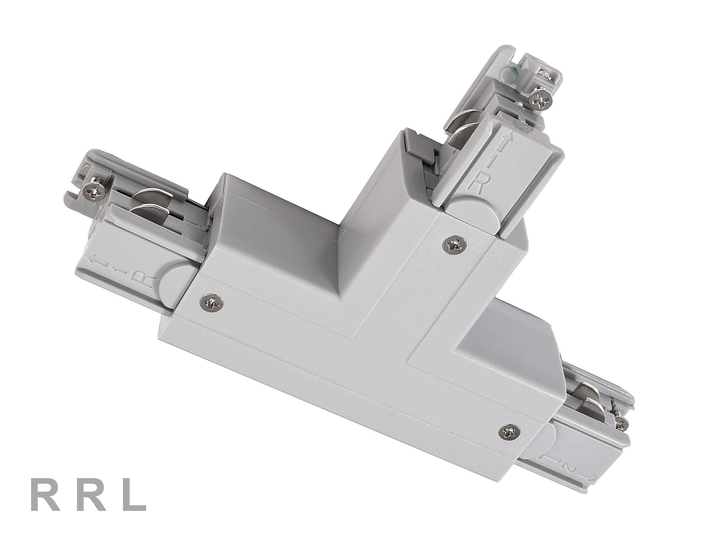 Deko-Light D Line T-Verbinder rechts-rechts-links mit Wechselmechanik  Fenstergrau RAL 7040