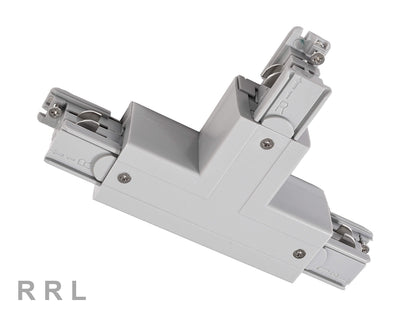Deko-Light D Line T-Verbinder rechts-rechts-links mit Wechselmechanik  Fenstergrau RAL 7040