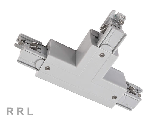 Deko-Light D Line T-Verbinder rechts-rechts-links mit Wechselmechanik  Fenstergrau RAL 7040