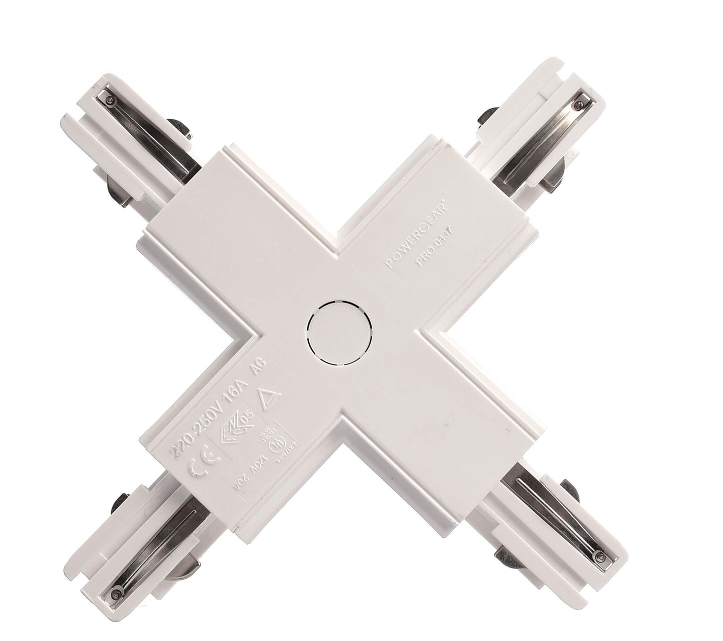 Deko-Light D Line X-Verbinder links-links-rechts-rechts  Verkehrsweiß RAL 9016