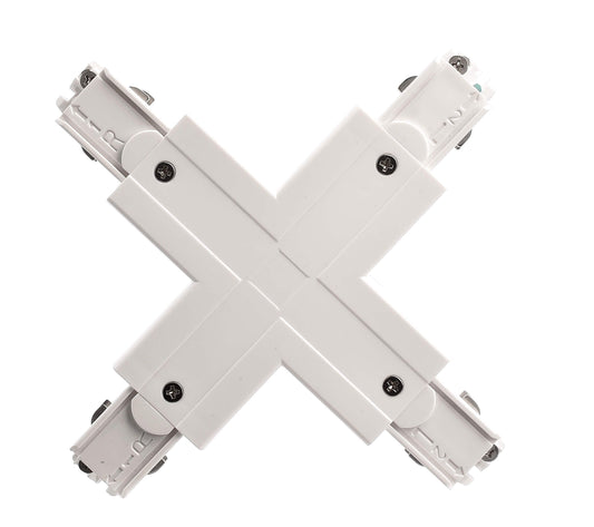 Deko-Light D Line X-Verbinder links-links-rechts-rechts  Verkehrsweiß RAL 9016