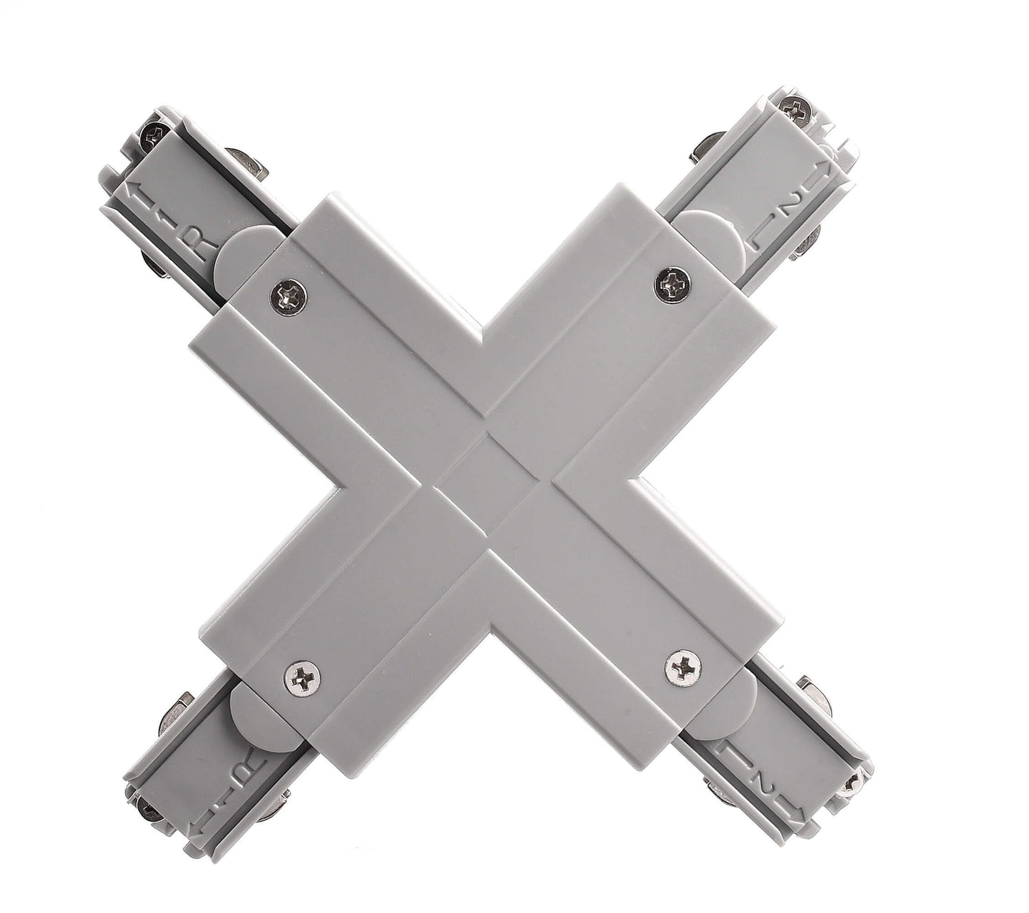 Deko-Light D Line X-Verbinder links-links-rechts-rechts  Fenstergrau RAL 7040