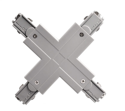 Deko-Light D Line X-Verbinder links-links-rechts-rechts  Fenstergrau RAL 7040