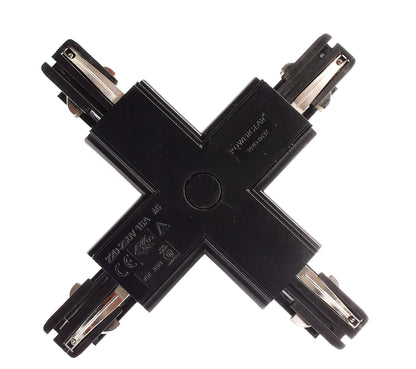 Deko-Light D Line X-Verbinder links-links-rechts-rechts  Graphitschwarz RAL 9011