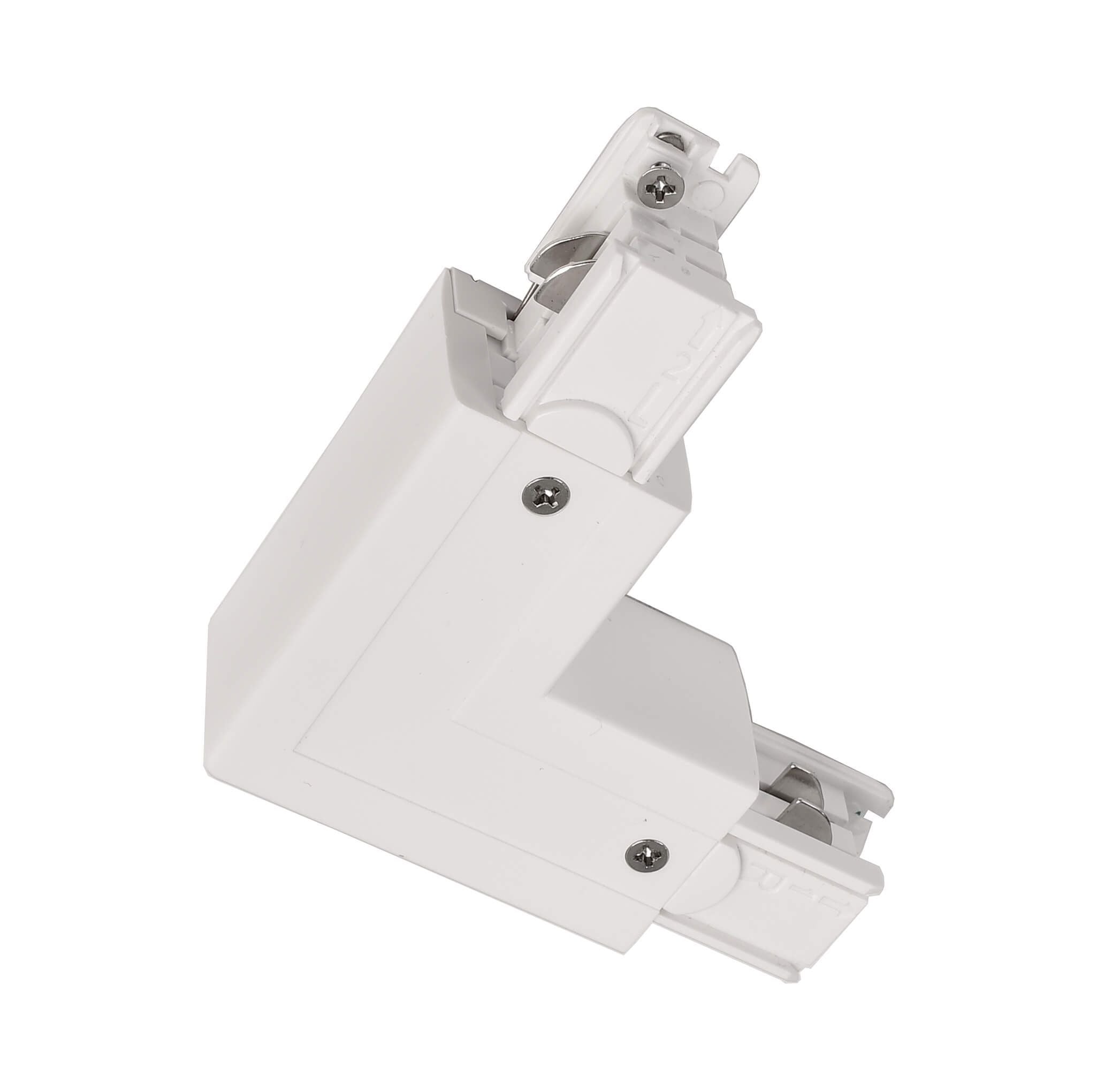 Deko-Light D Line 90°-Verbinder links-rechts mit Wechselmechanik  Verkehrsweiß RAL 9016