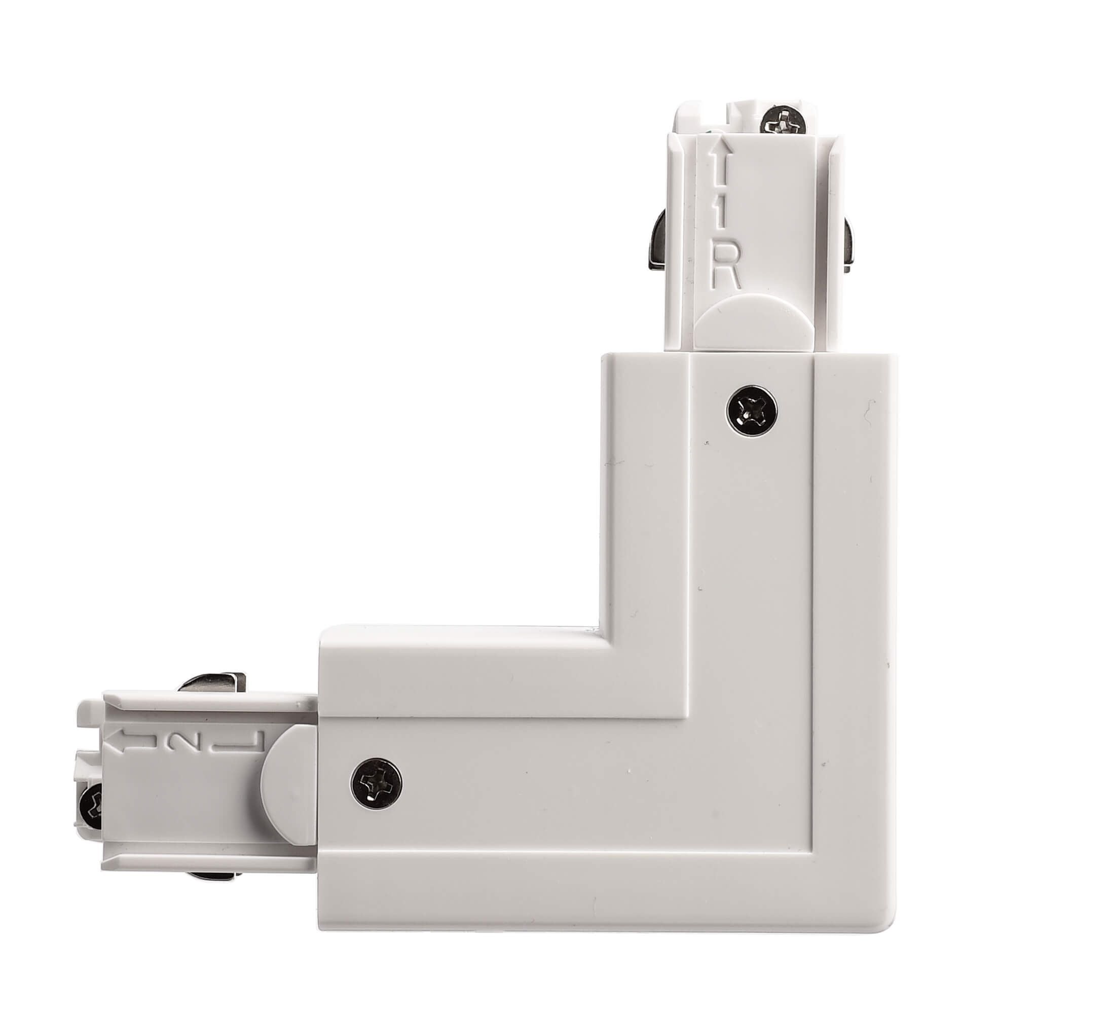 Deko-Light D Line 90°-Verbinder links-rechts mit Wechselmechanik  Verkehrsweiß RAL 9016