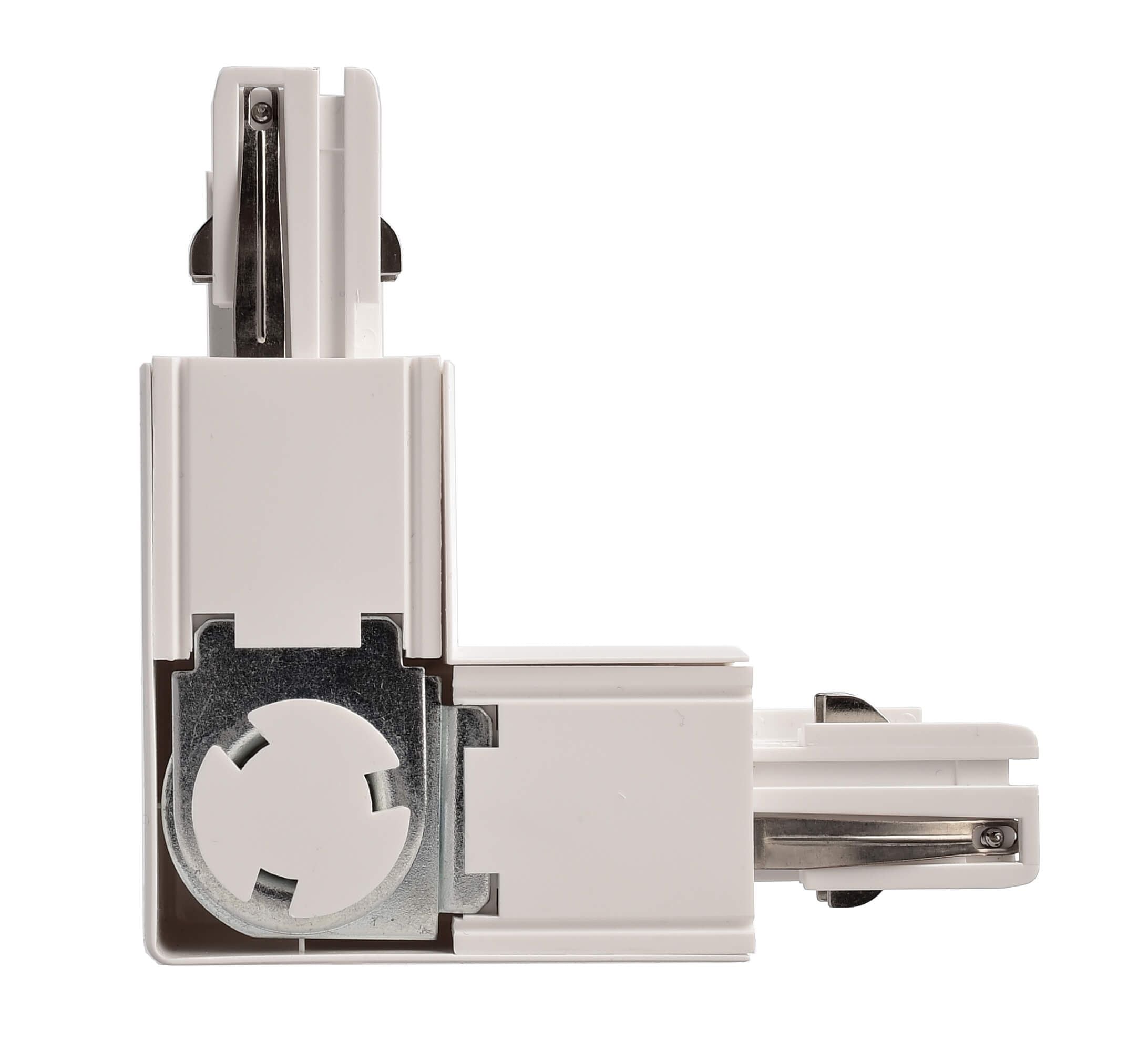 Deko-Light D Line 90°-Verbinder links-rechts mit Wechselmechanik  Verkehrsweiß RAL 9016