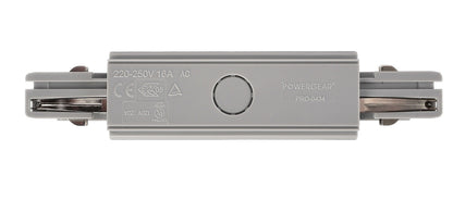 Deko-Light D Line elektrischer Längsverbinder mit Einspeisemöglichkeit links-rechts  Fenstergrau RAL 7040