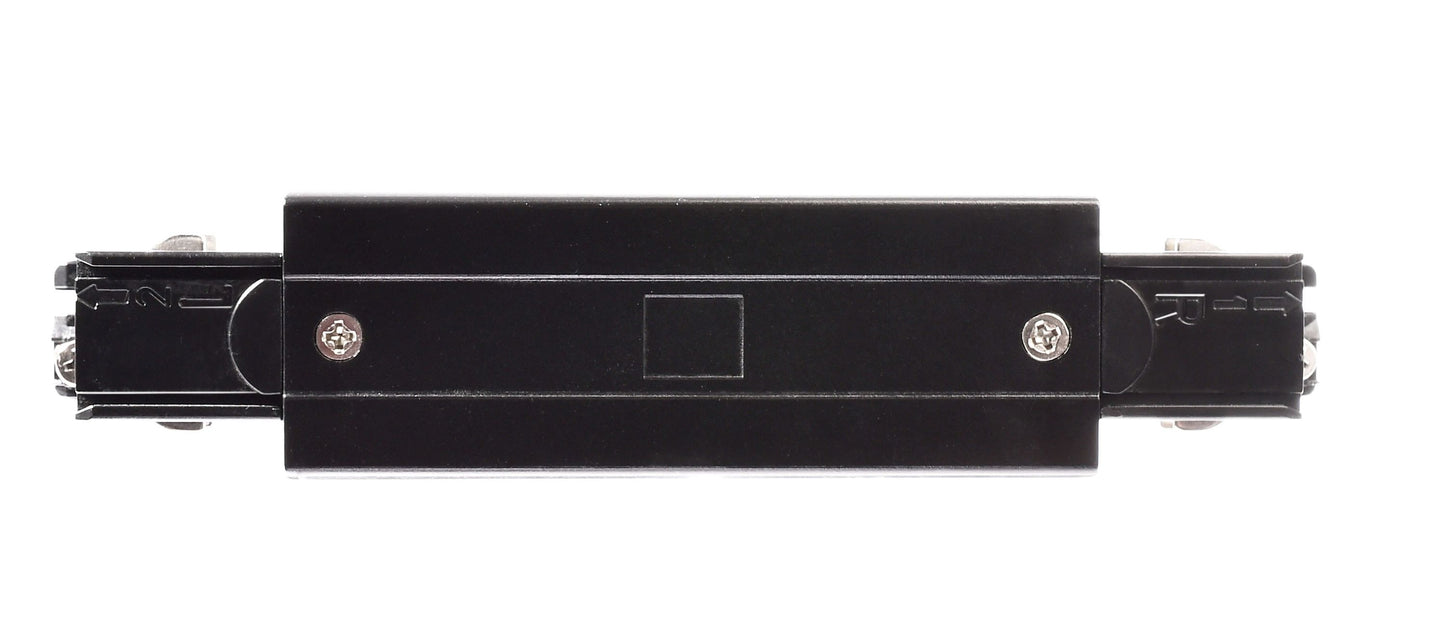 Deko-Light D Line elektrischer Längsverbinder mit Einspeisemöglichkeit links-rechts  Graphitschwarz RAL 9011