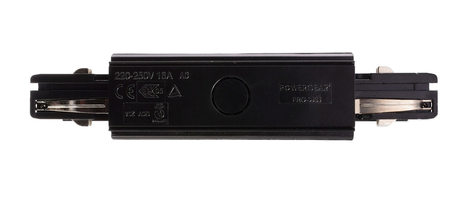 Deko-Light D Line elektrischer Längsverbinder mit Einspeisemöglichkeit links-rechts  Graphitschwarz RAL 9011