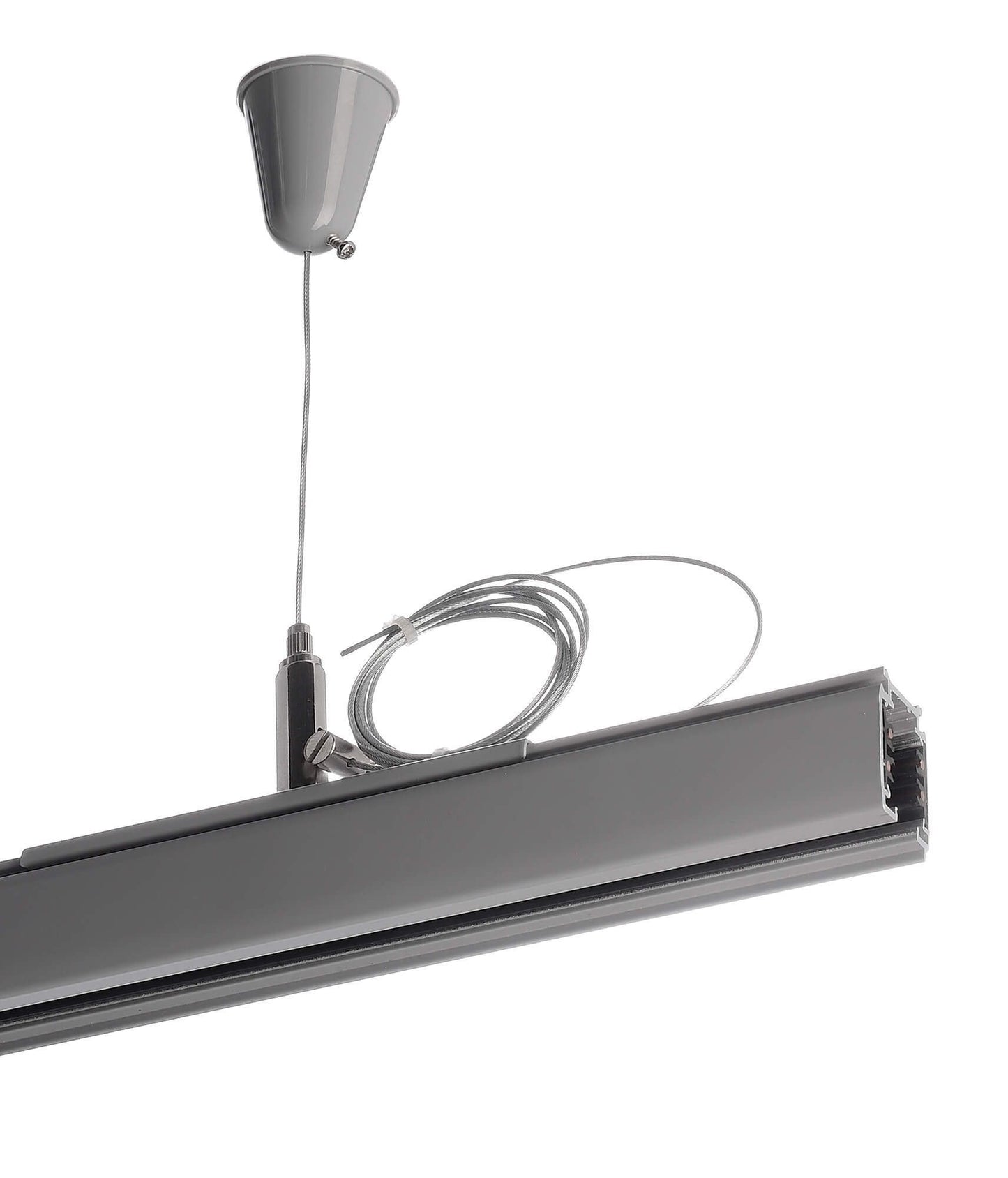Deko-Light D Line Seilabhängungshalter mit Deckenrosette 1,5m  Verkehrsweiß RAL 9016