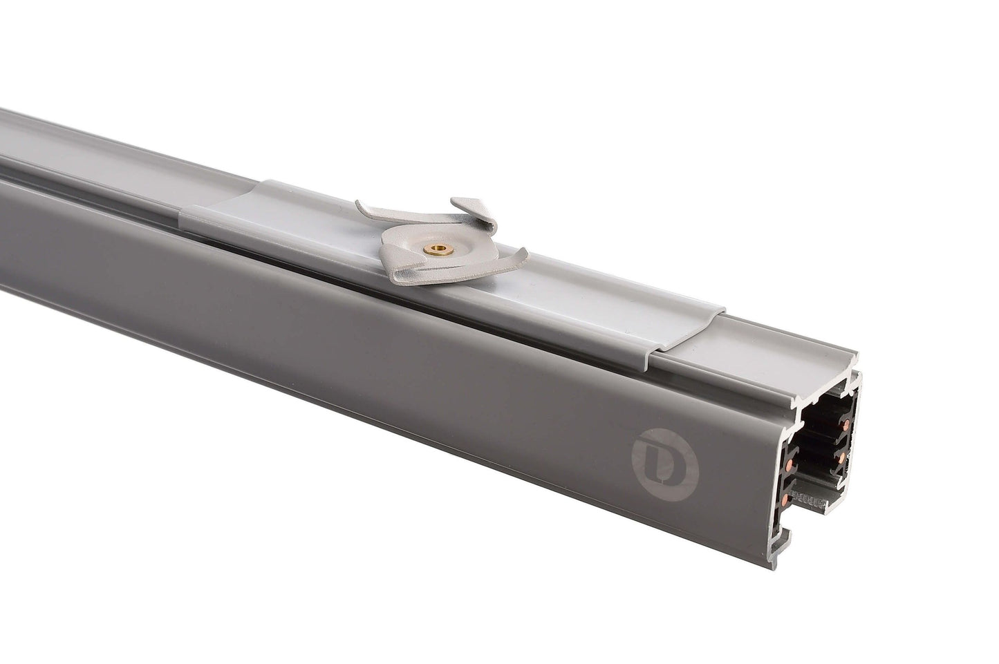 Deko-Light D Line Rasterdecken Schnellmontageklammer  Fenstergrau RAL 7040