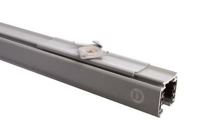 Deko-Light D Line Rasterdecken Schnellmontageklammer  Fenstergrau RAL 7040