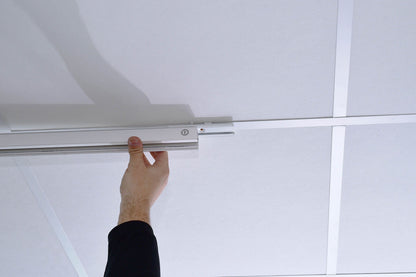 Deko-Light D Line Rasterdecken Schnellmontageklammer  Fenstergrau RAL 7040