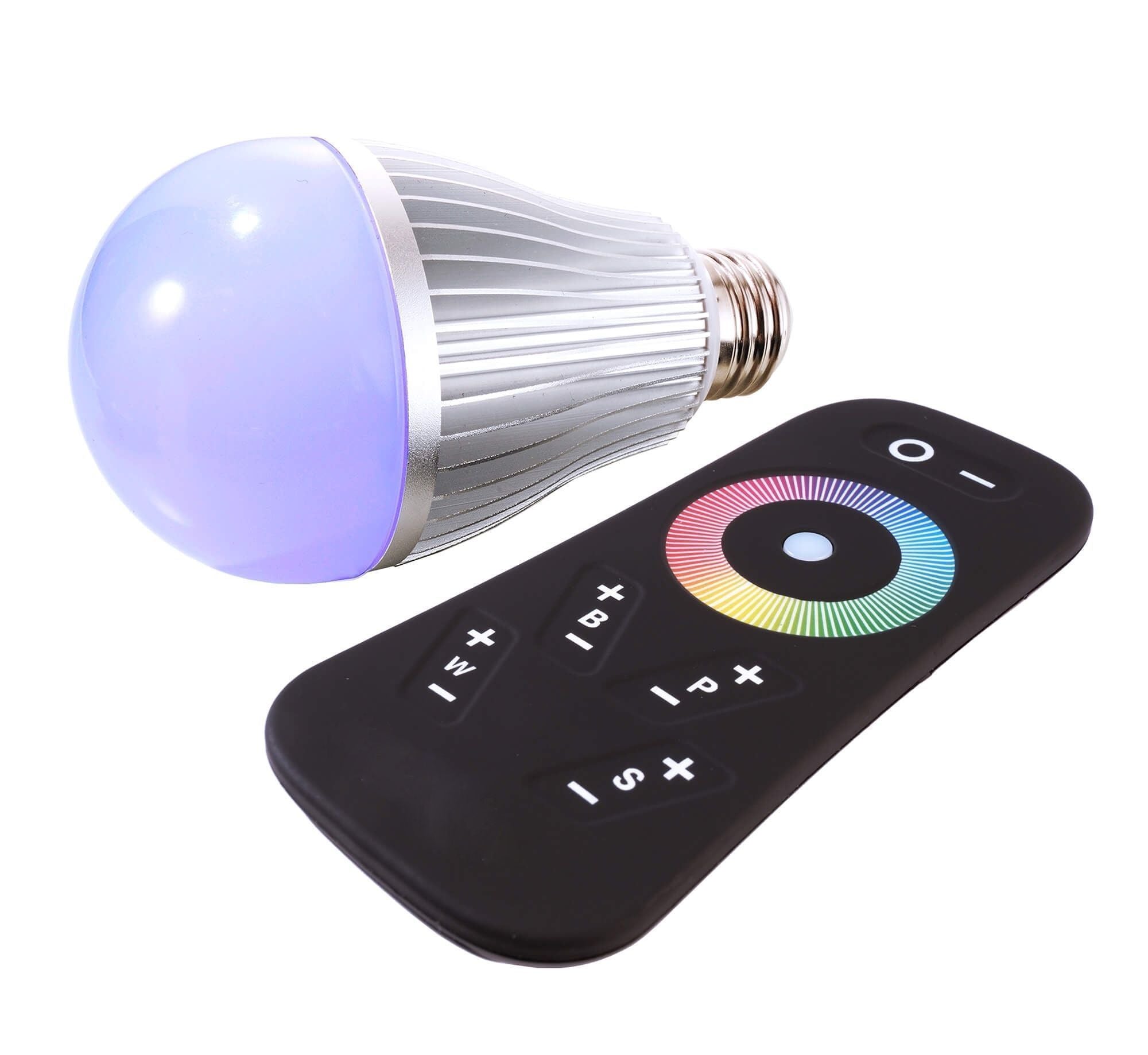 Deko-Light LED E27 RF RGBW mit Fernbedienung 8W Silber-matt