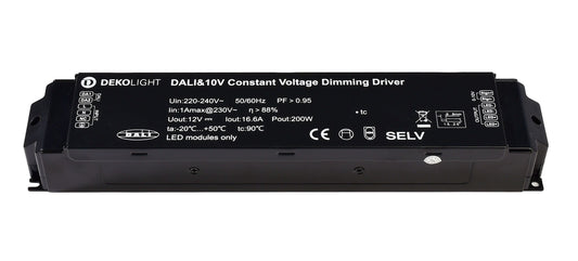 Deko-Light BASIC, DIM, CV, 200AD-12V, DALI-Bus / Push / 1-10V  Schwarz