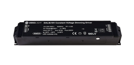 Deko-Light BASIC, DIM, CV, 200AD-24V, DALI-Bus / Push / 1-10V  Schwarz