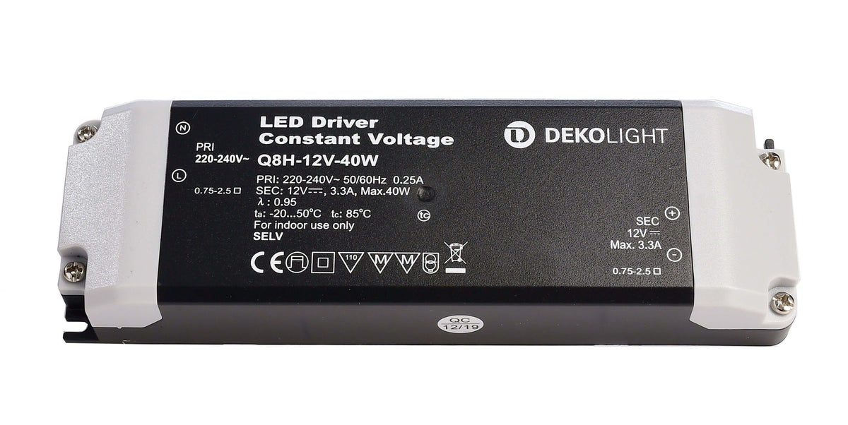 Deko-Light BASIC, CV, Q8H-12-40W  Schwarz