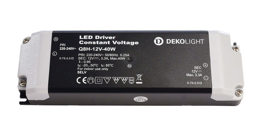 Deko-Light BASIC, CV, Q8H-12-40W  Schwarz