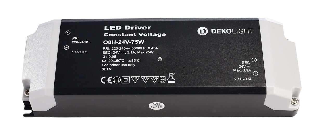 Deko-Light BASIC, CV, Q8H-24-75W  Schwarz