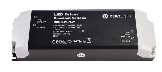 Deko-Light BASIC, CV, Q8H-24-75W  Schwarz