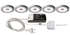 Deko-Light Paty Rund 5er Bundle 2,5W Silbergrau RAL 7001