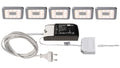 Deko-Light Paty Eckig 5er Bundle 2,5W Silbergrau RAL 7001