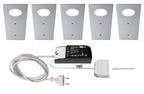 Deko-Light Fine II 5er Bundle 2,3W Silbergrau RAL 7001