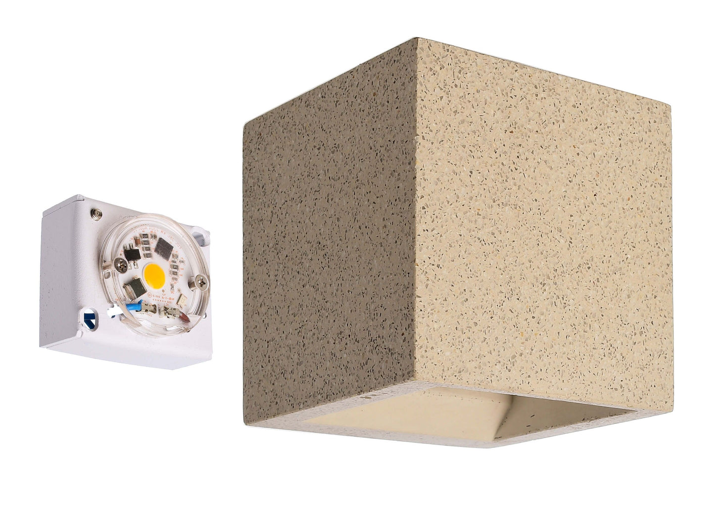 Deko-Light Abdeckung für Mini Cube Base  Beige Granit