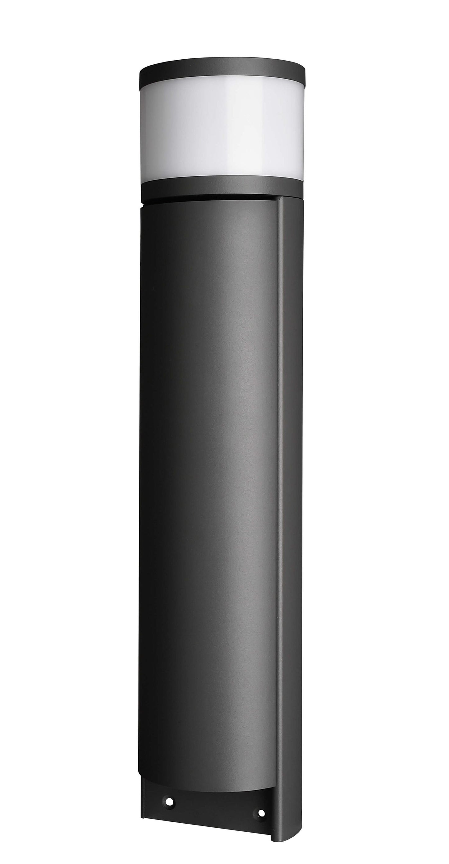 Stehleuchte Steckdosensäule 48 cm LED beleuchtete Energiesäule Dunkelgrau Aluminium Garten Outdoor IP44