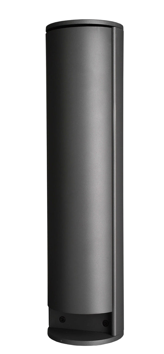 Steckdosenturm Steckdosensäule 40cm Energiesäule Dunkelgrau Aluminium Druckguss Garten Outdoor IP44