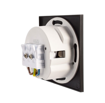 Deko-Light Abdeckung eckig schwarz für Alwaid  Tiefschwarz RAL 9005