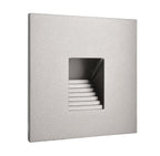 Deko-Light Abdeckung eckig grau Stufe für Alwaid  Weißaluminium RAL 9006