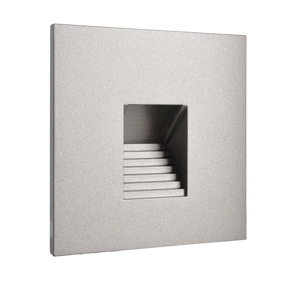 Deko-Light Abdeckung eckig grau Stufe für Alwaid  Weißaluminium RAL 9006